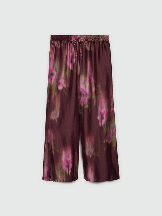 Palazzo-Hose mit nuanciertem Druck