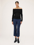 Schulterfreier Pullover aus Wolle image number 3