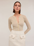 Cardigan en maille fine lurex image number 1