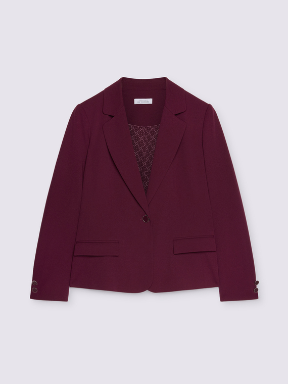 Kurzer Blazer aus Stretchstoff