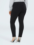 Total black jeggings with elasticated waist image number 1