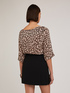 Blouse with devoré polka dot print image number 1