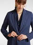 Pinstripe jacket in linen and lyocell image number 3