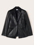 Blazer monopetto in tessuto spalmato image number 4
