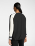 Pullover aus Viskosemischung mit gestreiften R&auml;ndern image number 1
