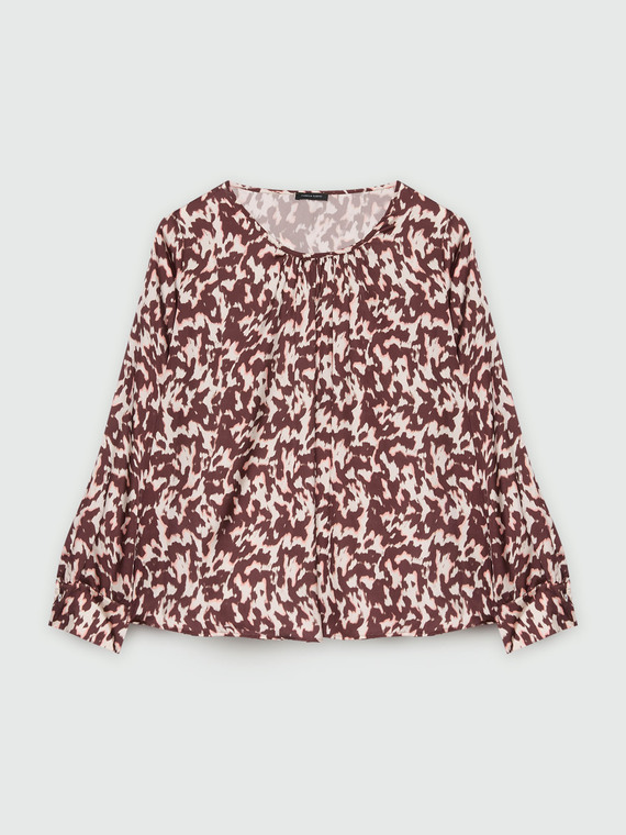 Bluse mit Leopardendruck