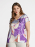Blusa dalla stampa floreale all over image number 3