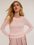 Pull-over col rond en coton image number 2