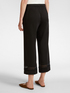 Cropped trousers with embroidered trim image number 1