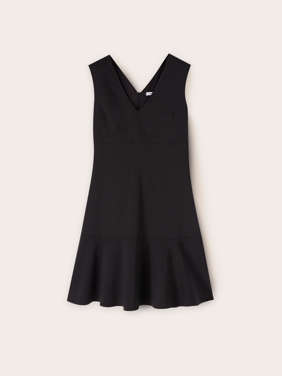 Robe évasée avec décolleté en V