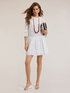 Mini dress with broderie anglaise ruffles image number 0