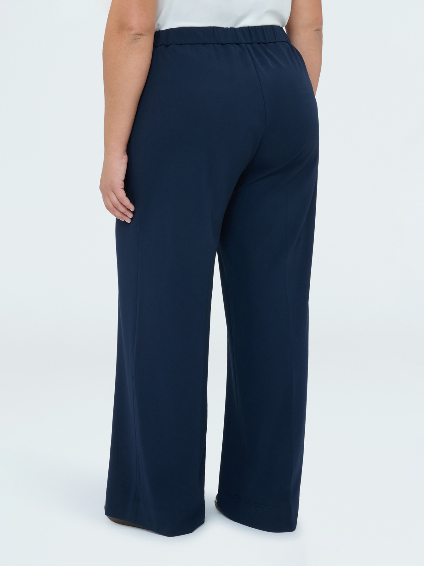 Pantaloni Wide Leg in tessuto stretch image number 1