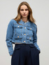 Giubbotto in denim con applicazioni image number 0