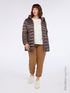 Lange Daunenjacke mit abnehmbarer Kapuze image number 0