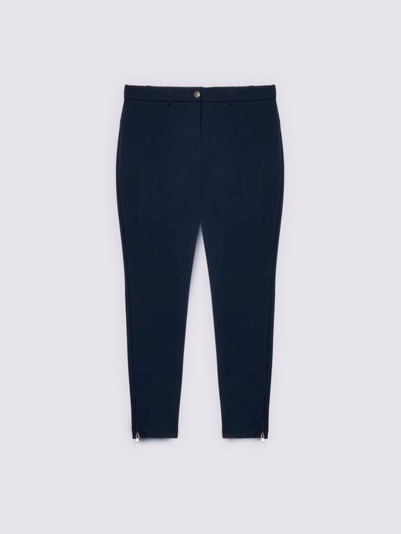 Skinny-Hose mit dekorativen Reißverschlüssen