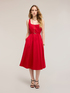 Ausgestelltes Kleid aus Popeline mit G&uuml;rtel image number 2
