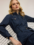 Denim shirt dress with belt image number 3