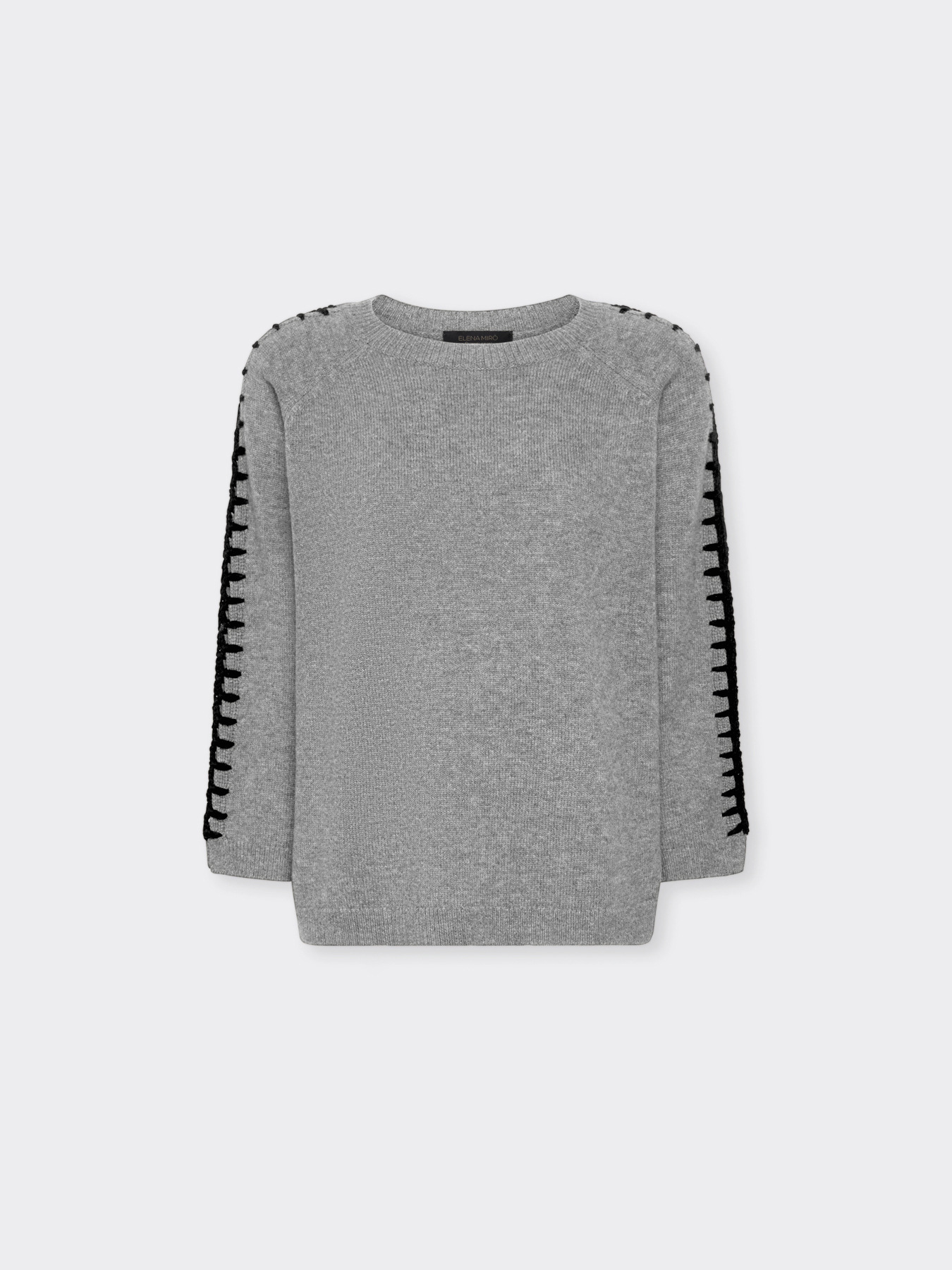 Pure wool sweater with embroidery image number 4