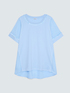 Zweifarbiges T-Shirt aus Leinenmischung image number 1