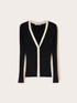 Cardigan bicolor a coste image number 4