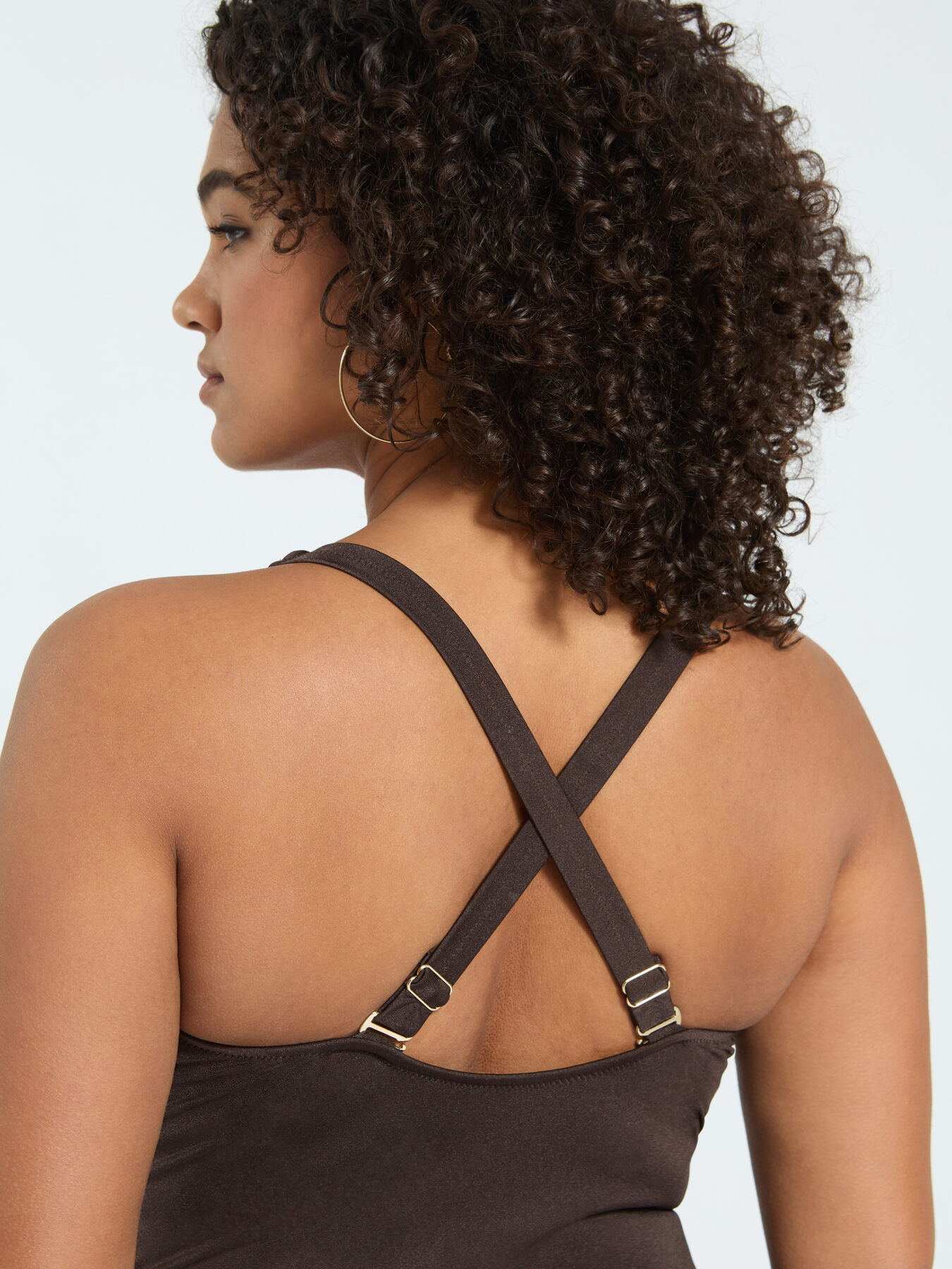One-piece swimsuit with ruching on the side image number 7