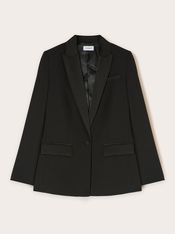 Blazer en satin envers