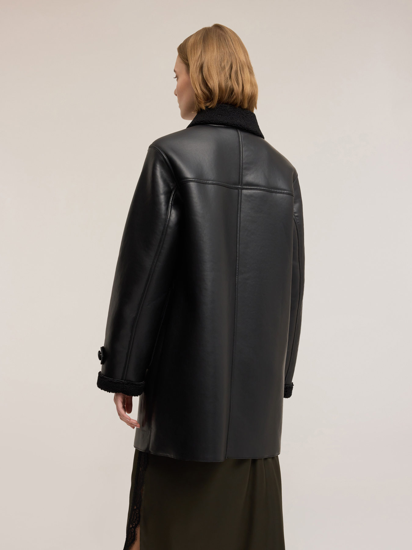 Shearling effect coat image number 1