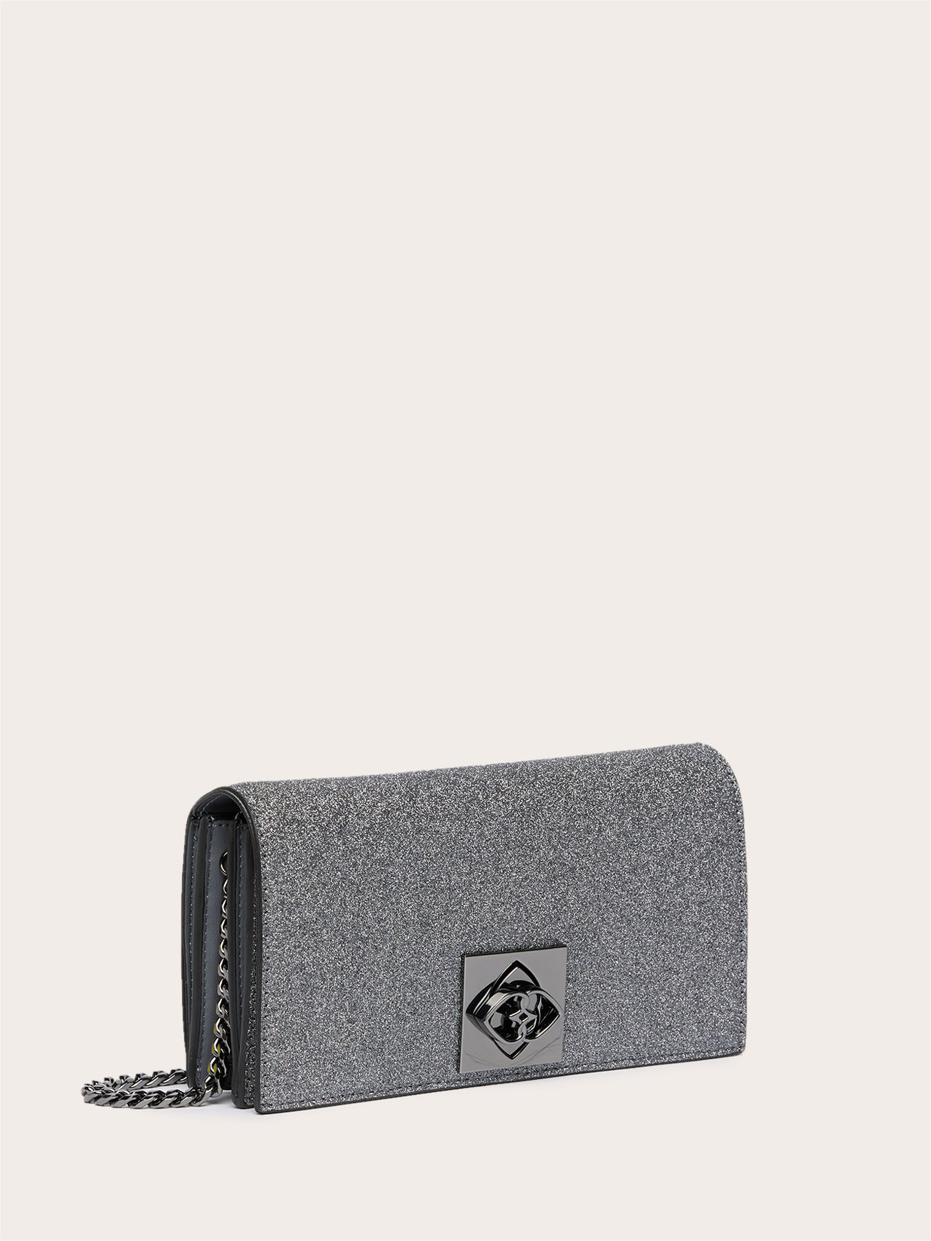 Wallet Bag aus glitzerbeschichtetem Stoff image number 3