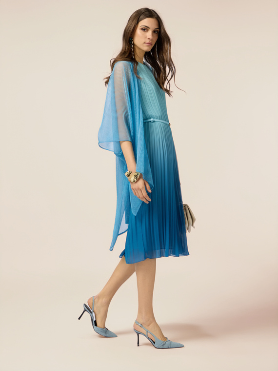 Pleated shawl wrap