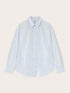 Camicia loose fit a righe lurex image number 4