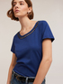 T-shirt con scollatura ricamata image number 3