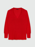 Pullover mit V-Ausschnitt aus Baumwollgemisch image number 4