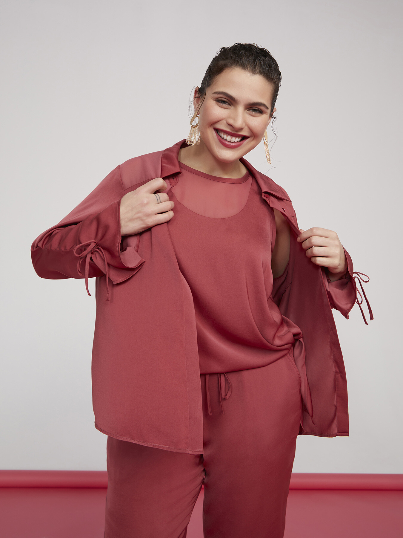 Chemise en satin image number 0