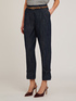 Pantalon à lanière dans le bas effet denim image number 2