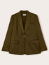 Blazer monopetto in raso image number 4