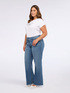 Jeans regular con orlo sfrangiato image number 6