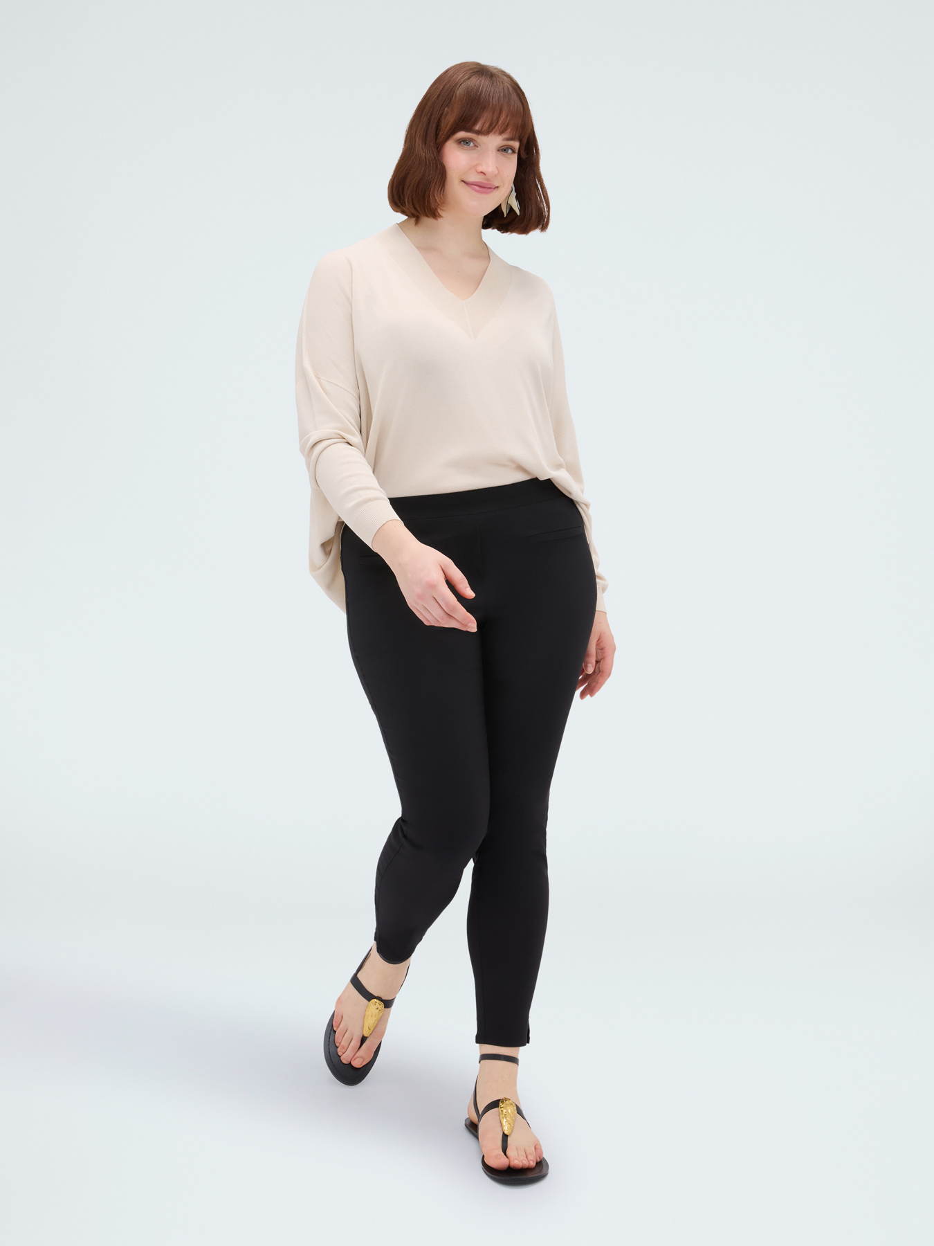 Pantalon Jeggings avec taille &eacute;lastiqu&eacute;e image number 2