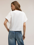 Tricou cu inserții din dantelă image number 1