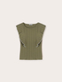 Ribbed sweater with ruffles image number 4