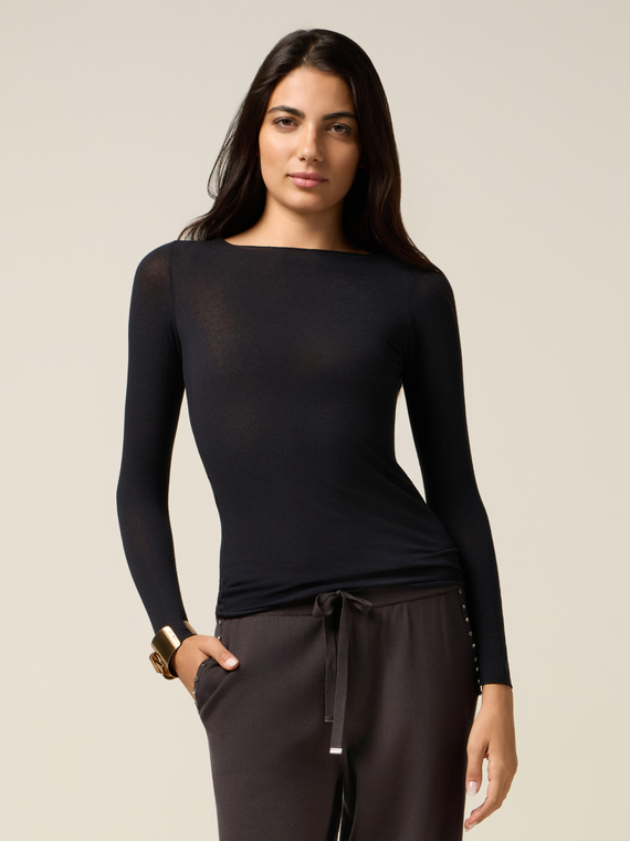 T-shirt misto cashmere