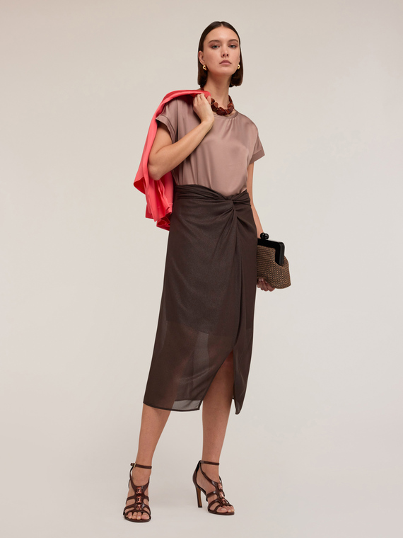Dual fabric T-shirt
