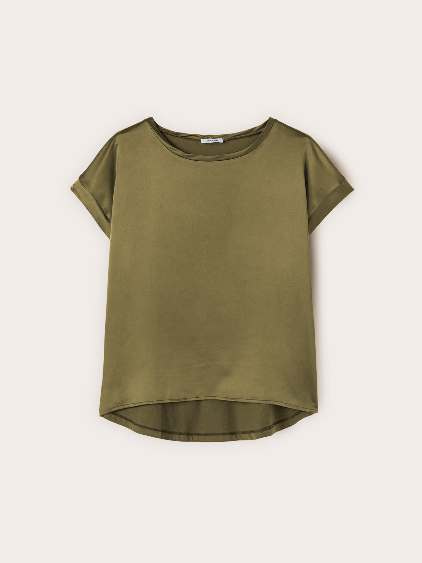 Tricou bimaterial din amestec de bumbac image number 3