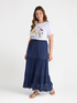 Long flounced skirt image number 2
