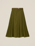 Flared linen skirt image number 4