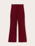 Flared trousers with eyelet pattern image number 4