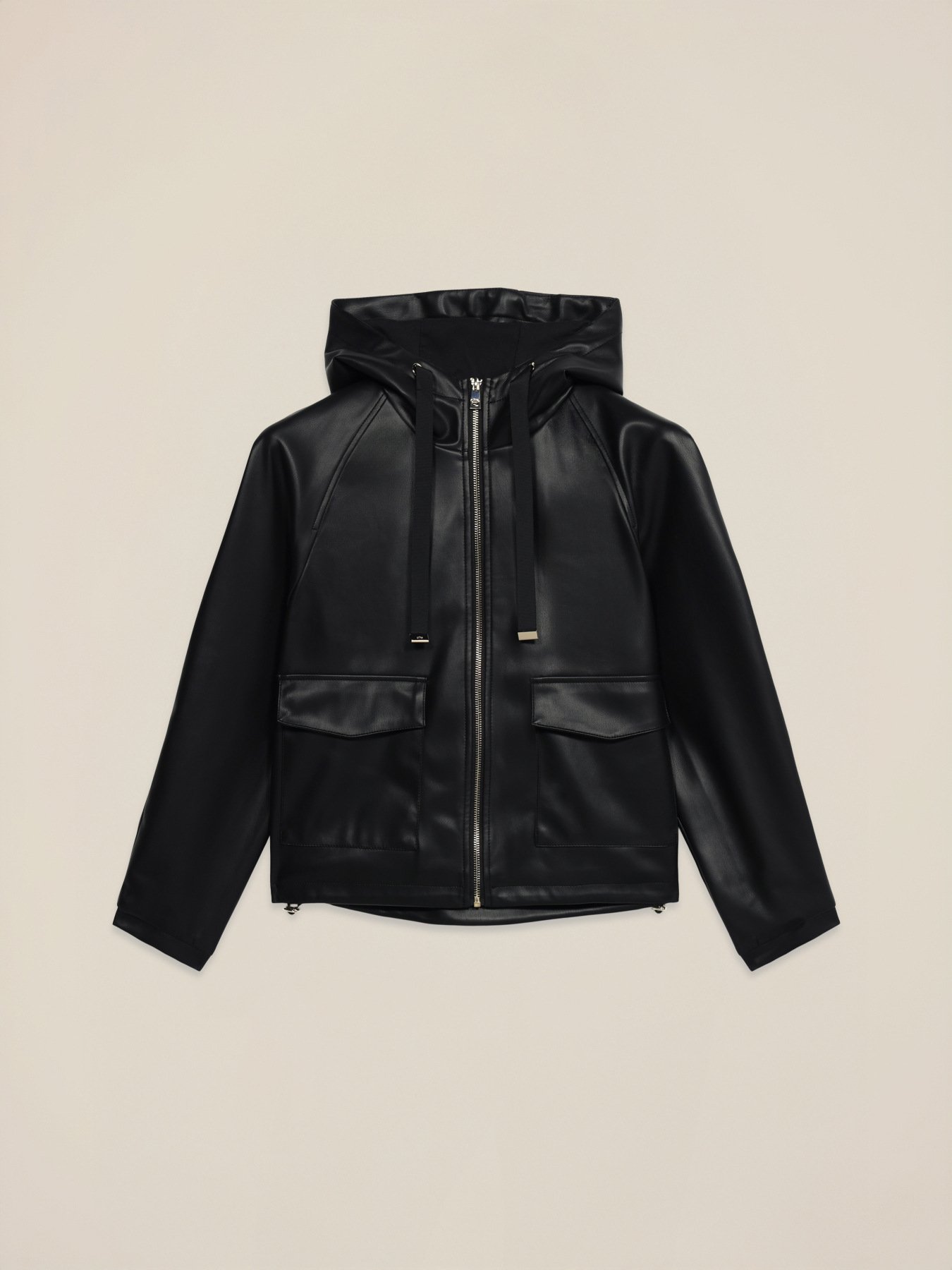 Giubbotto corto con cappuccio e zip image number 4