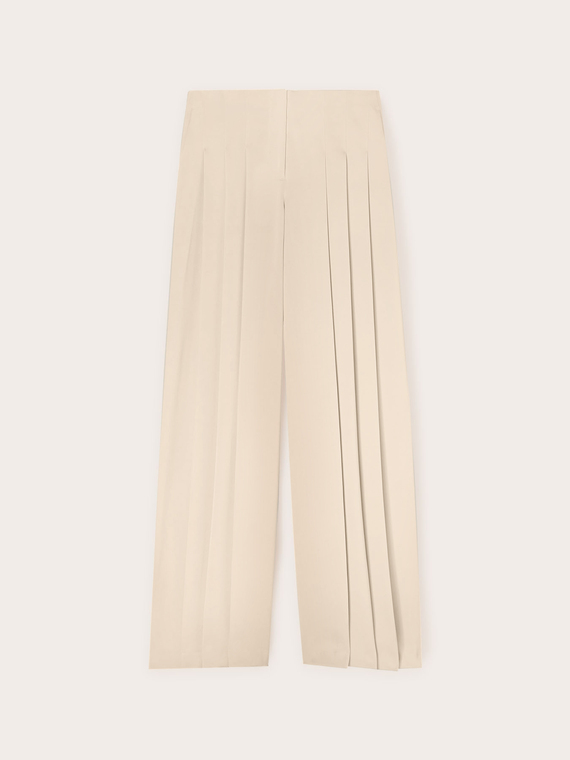 Palazzo-Hose mit Faltendetail