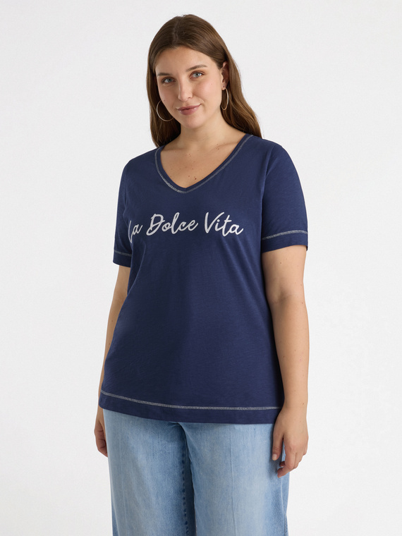 T-Shirt mit Schriftzug