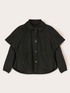 Satin bomber jacket with detachable cape image number 4
