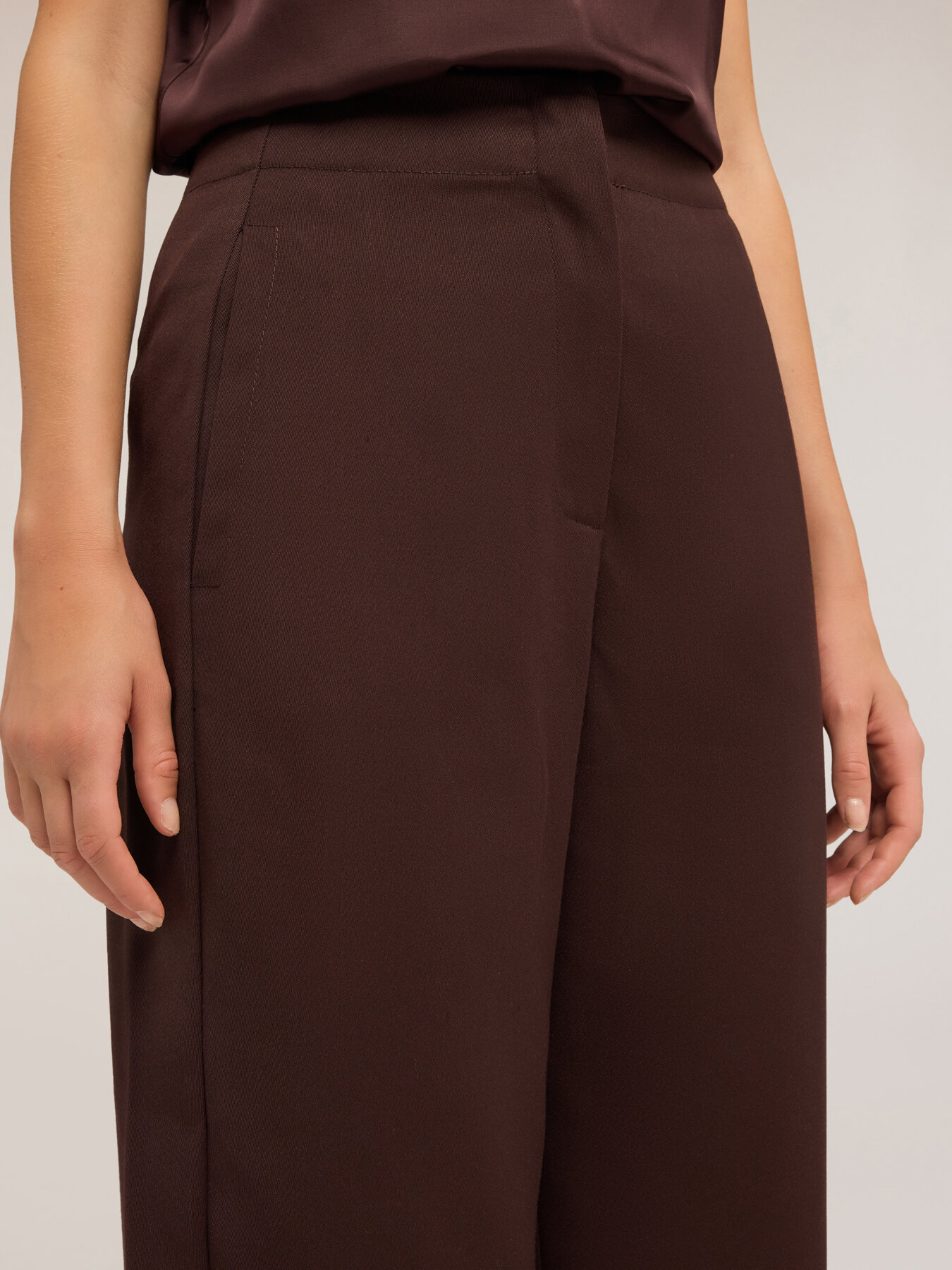 Pantalon bouffant en polyester viscose image number 2